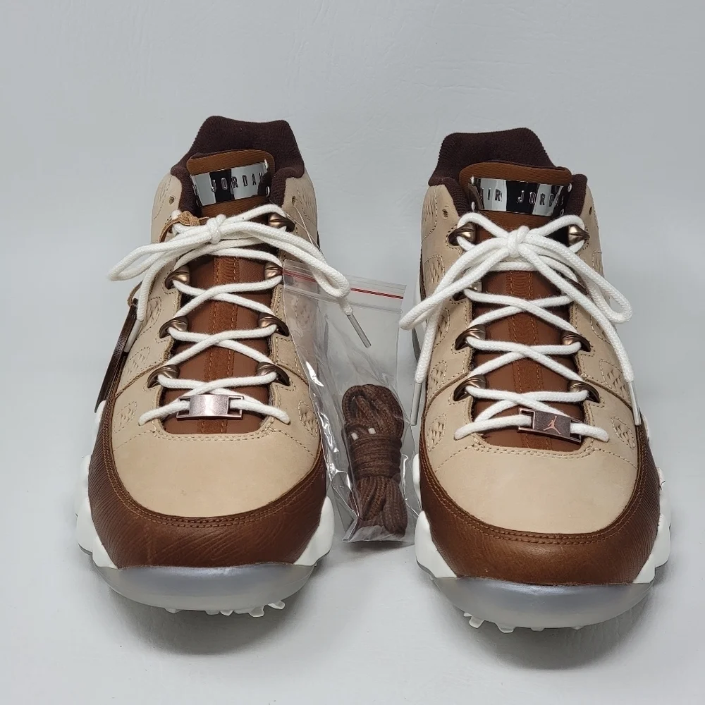 Nike Air Jordan 9 G Golf Masters 2024 Woodgrain Shoes FN6929-200 Mens Size 5 New